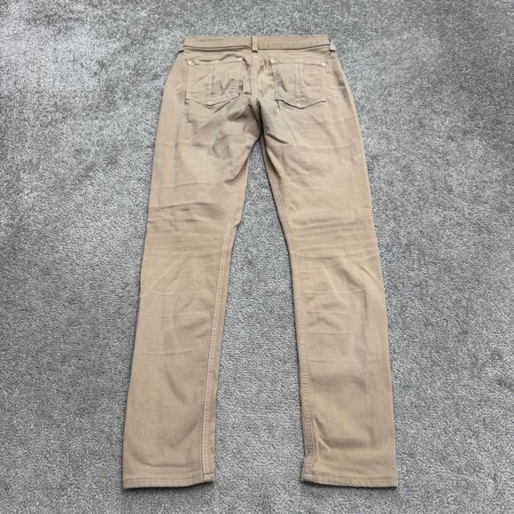 Rag & Bone Skinny Ankle Denim Jeans Womens 26 Tan Brown Mid Rise Stretch Casual - Picture 2 of 16